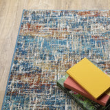 Oriental Weavers Sphinx Venice 5573X Blue/ Multi Rugs - corner detail