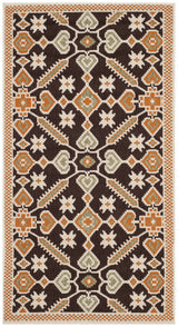 Safavieh Veranda 2'-7" x 5'-0" Rug in Chocolate / Terracotta