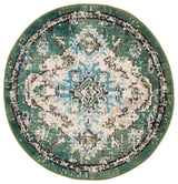 Safavieh Madison 3'-0" x 3'-0" Rug in Green / Light Blue