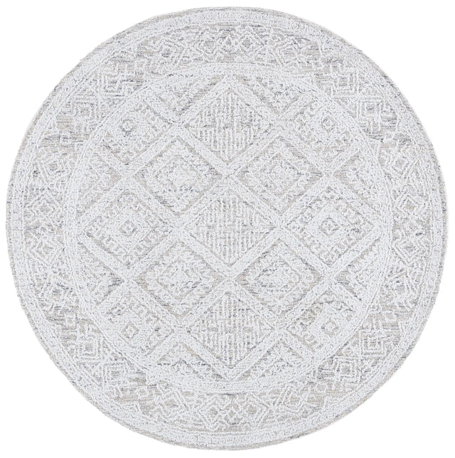 Safavieh Ebony 6'-0" x 6'-0" Rug in Taupe / Ivory