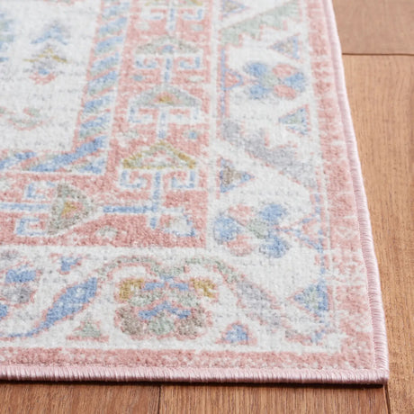 Safavieh Bayside 4'-0" x 6'-0" Rug in Ivory / Blue Pink
