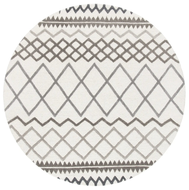 Safavieh Glamour 6'-0" x 6'-0" Rug in Ivory / Grey