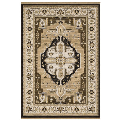 Oriental Weavers Sphinx Acacia ACA08 Black Rugs - main flat