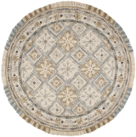 Safavieh Blossom 6'-0" x 6'-0" Rug in Beige / Light Blue