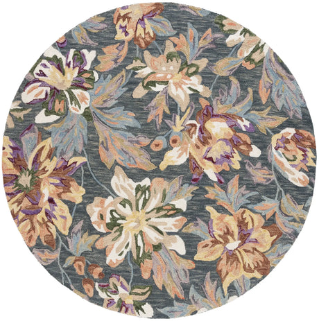 Safavieh Blossom 6'-0" x 6'-0" Rug in Grey / Violet