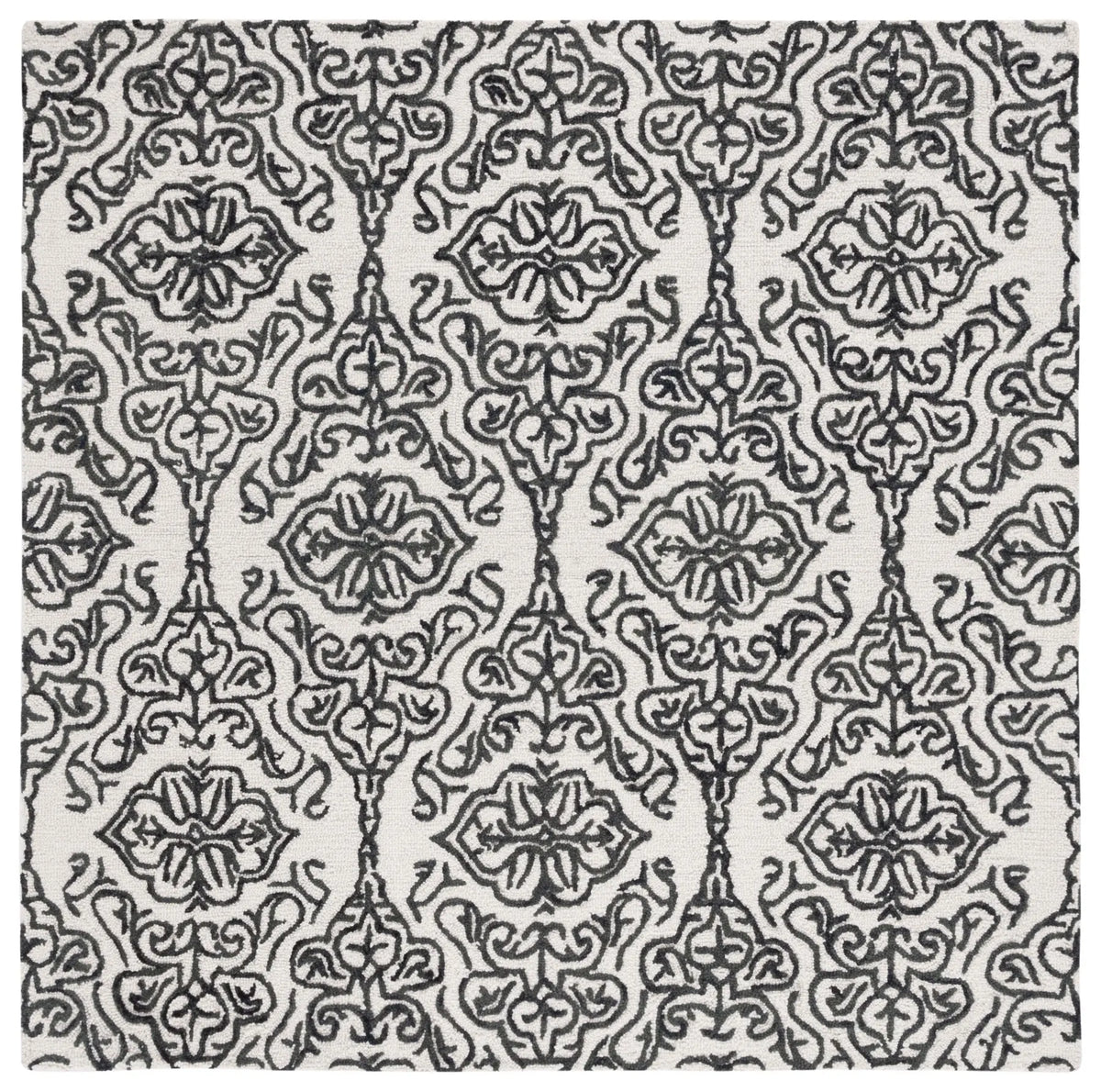 Safavieh Blossom 6'-0" x 6'-0" Rug in Ivory / Black