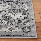 Safavieh Brentwood 4'-0" x 6'-0" Rug in Silver / Black