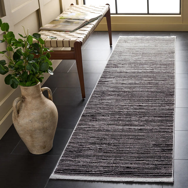 Safavieh Mila 2'-2" x 8'-0" Rug in Beige / Black