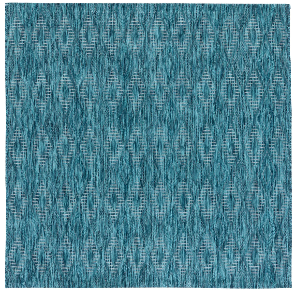Safavieh Courtyard 6'-7" x 6'-7" Rug in Turquoise / Blue