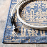 Safavieh Courtyard 5'-3" x 7'-7" Rug in Beige / Blue