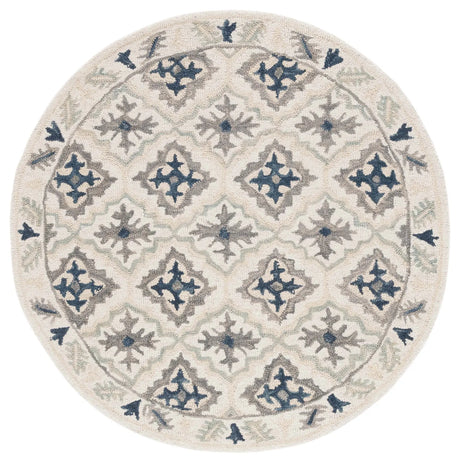 Safavieh Aspen 5'-0" x 5'-0" Rug in Ivory / Blue