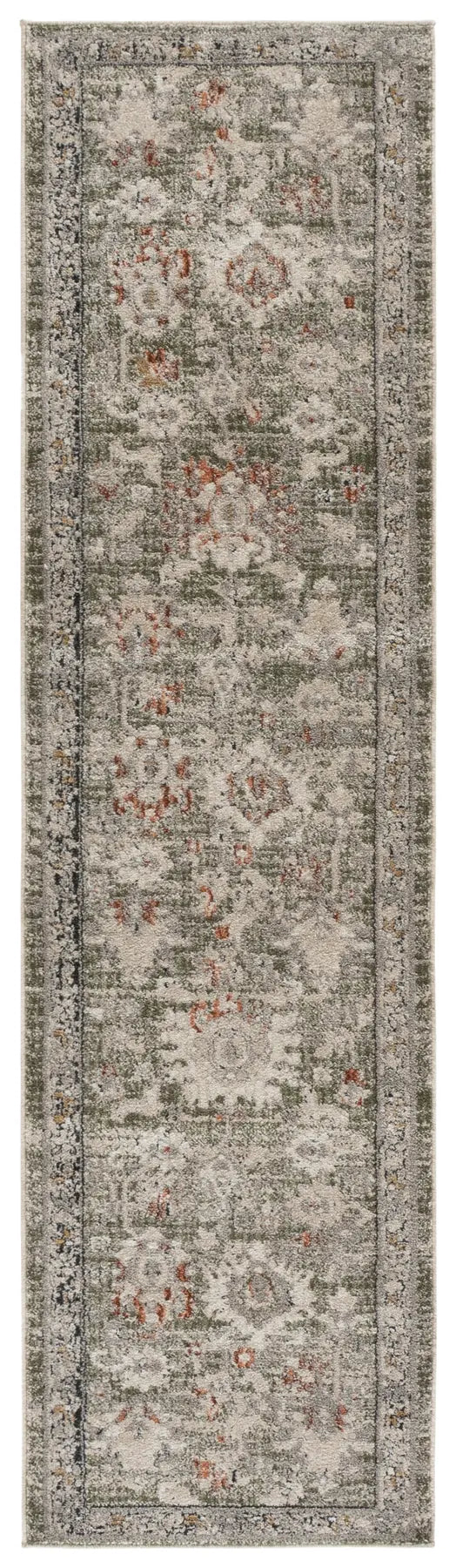 Safavieh Grove 2'-2" x 8'-0" Rug in Green / Grey