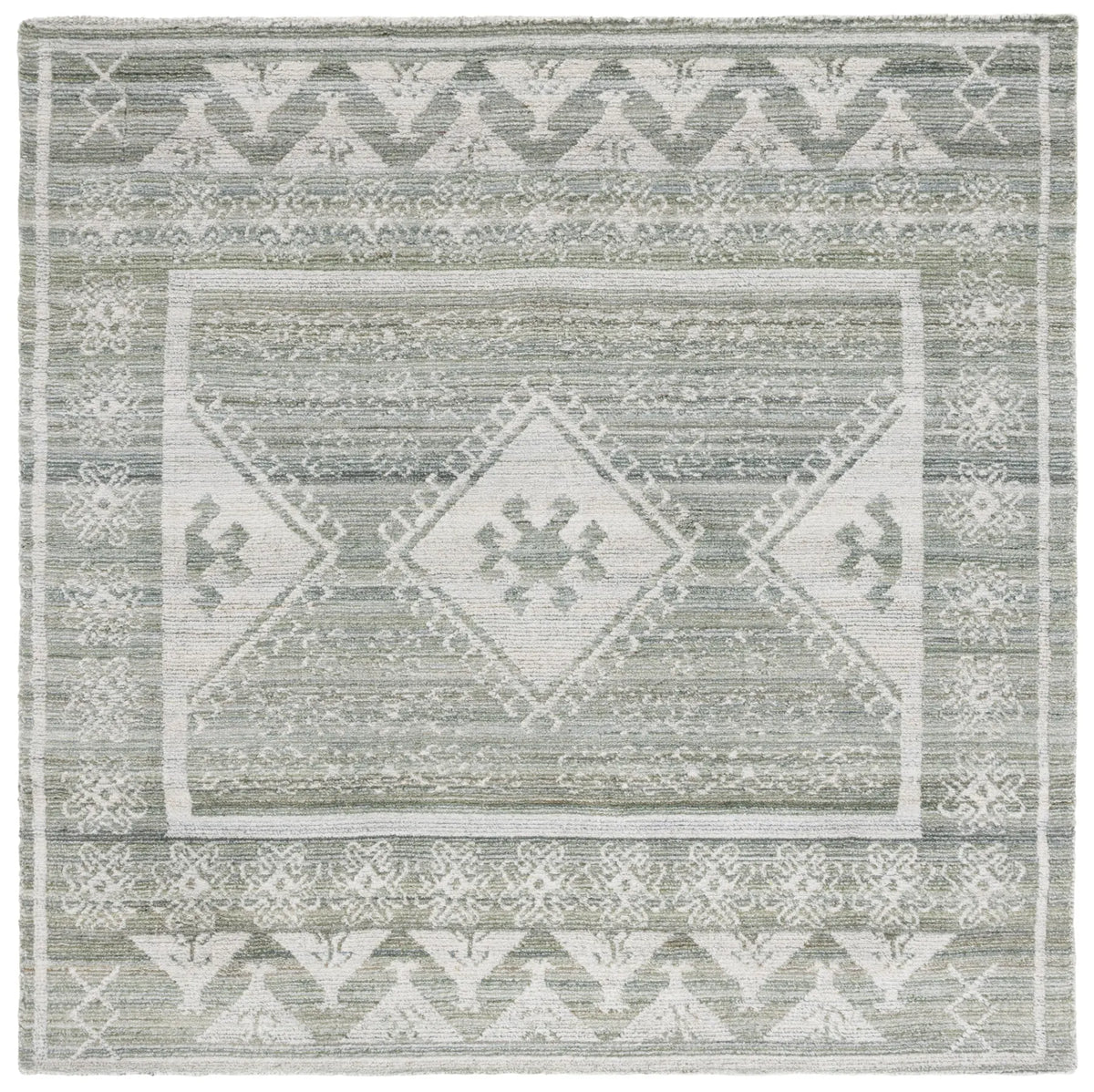 Safavieh Marquee 6'-0" x 6'-0" Rug in Green / Sage