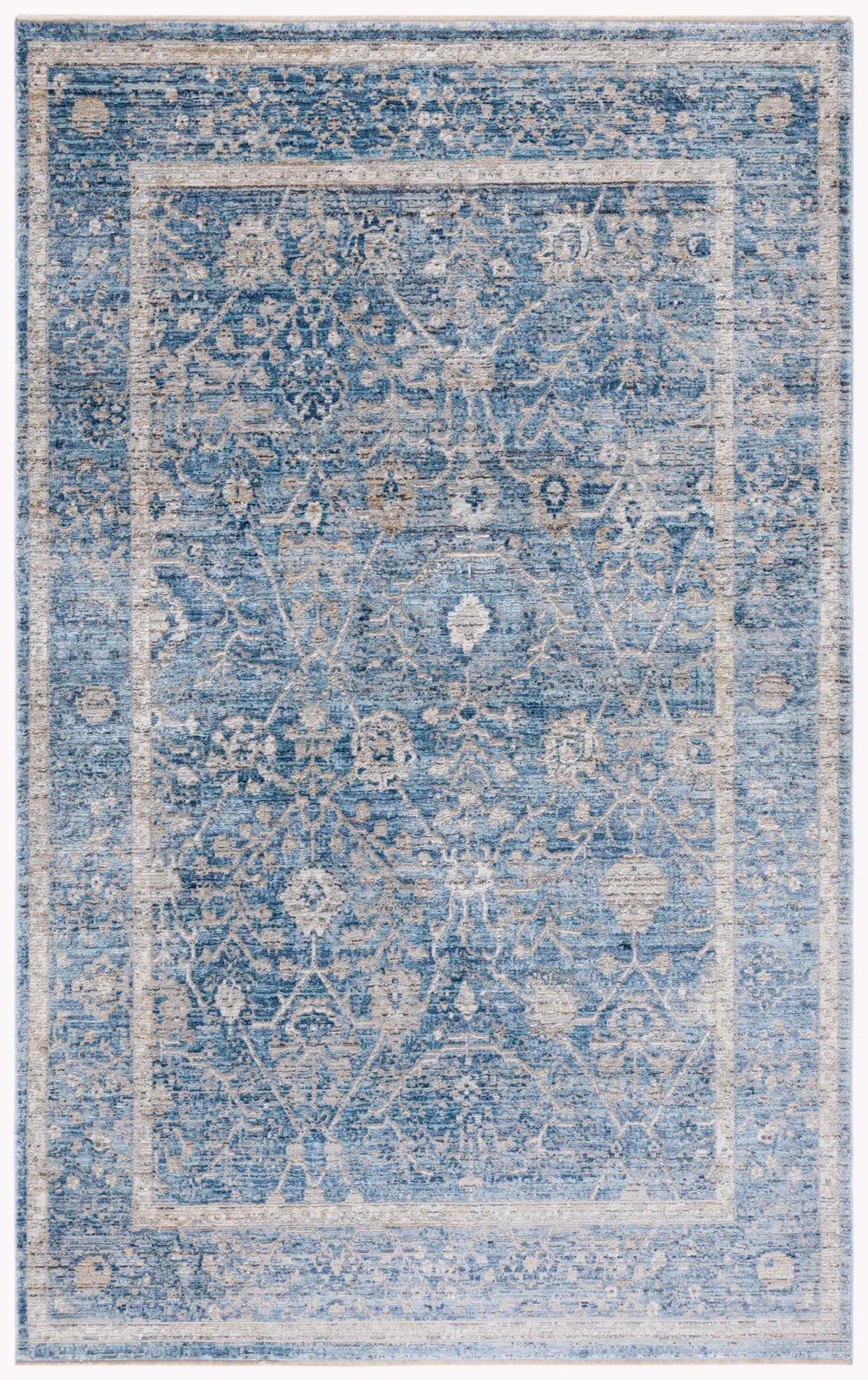 Safavieh Dream 4'-0" x 6'-0" Rug in Grey / Turquoise