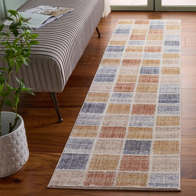 Safavieh Scarlett 400 2'-0" x 8'-0" Rug in Beige / Ivory Rust