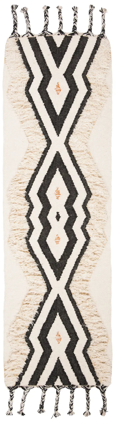 Safavieh Kenya 2'-3" x 10'-0" Rug in Ivory / Black Blue