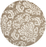 Safavieh Florida Shag 5'-0" x 5'-0" Rug in Beige / Cream