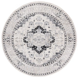 Safavieh Brentwood 6'-7" x 6'-7" Rug in Ivory / Black