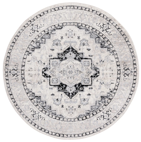 Safavieh Brentwood 6'-7" x 6'-7" Rug in Ivory / Black