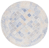 Safavieh Abstract 6'-0" x 6'-0" Rug in Blue / Grey