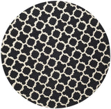 Safavieh Cambridge 6'-0" x 6'-0" Rug in Black / Ivory