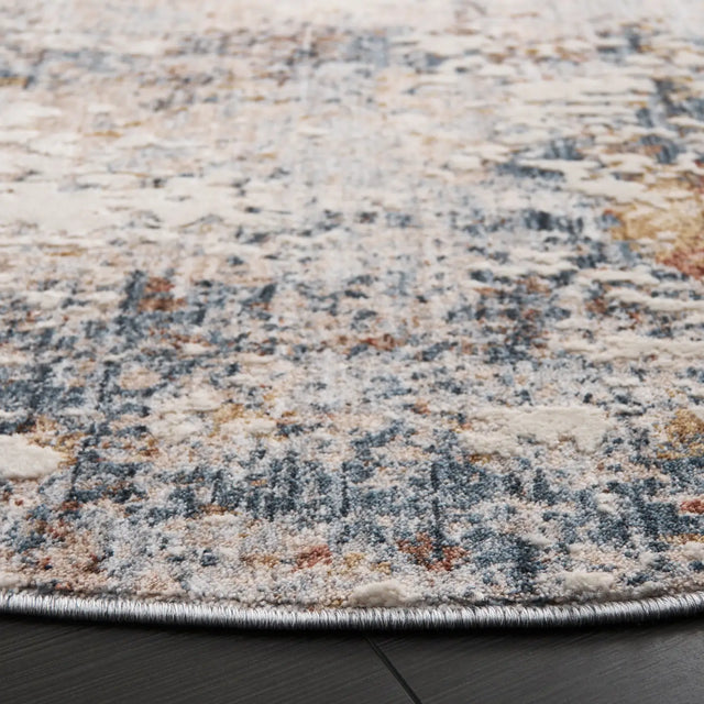 Safavieh Scarlett 400 6'-7" x 6'-7" Rug in Blue / Ivory Rust