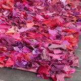 Safavieh Rio Shag 5'-0" x 8'-0" Rug in Fuchsia / Multi