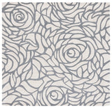 Safavieh Casablanca 7'-0" x 7'-0" Rug in Ivory / Grey