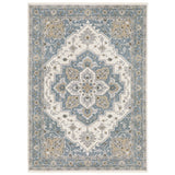 Oriental Weavers Sphinx Maharaja 051F1 Blue/ Ivory Rug - main flat