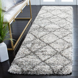 Safavieh Hudson Shag 2'-3" x 6'-0" Rug in Grey / Beige