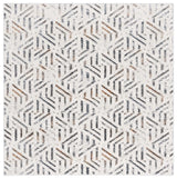 Safavieh Alenia 100 6'-7" x 6'-7" Rug in Ivory / Grey