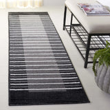 Safavieh Pyramid 2'-2" x 8'-0" Rug in Grey / Ivory Black