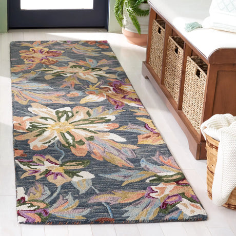 Safavieh Blossom 2'-3" x 8'-0" Rug in Grey / Violet