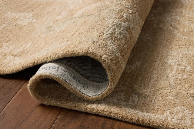 Chris Loves Julia x Loloi Dorothea DRT-01 Sand / Pebble Rug - pile height