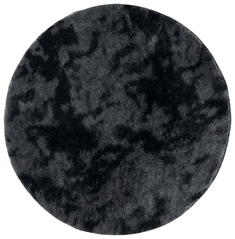 Safavieh Rainbow Shag 4'-0" x 4'-0" Rug in Dark Grey