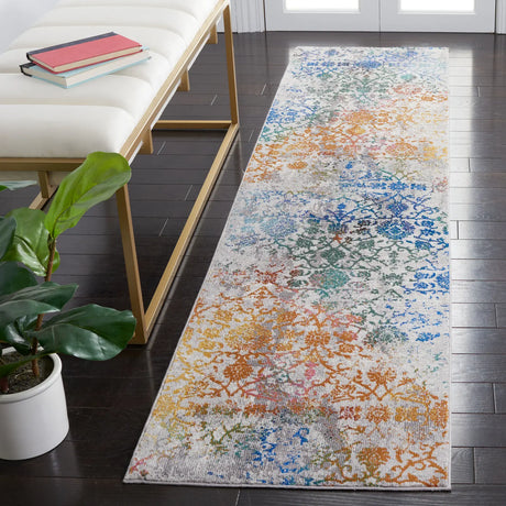 Safavieh Aria 2'-0" x 8'-0" Rug in Grey / Green