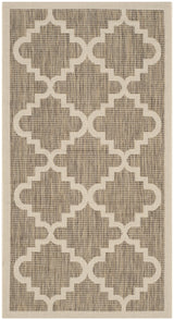 Safavieh Courtyard 2'-7" x 5'-0" Rug in Brown / Beige
