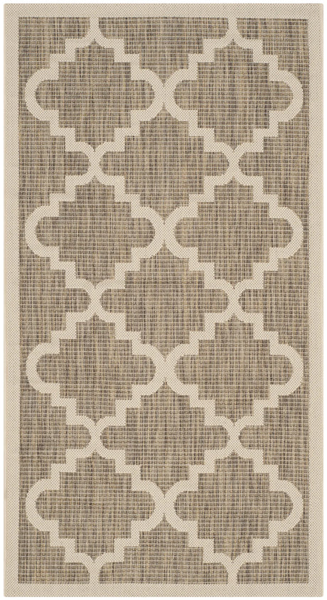 Safavieh Courtyard 2'-7" x 5'-0" Rug in Brown / Beige