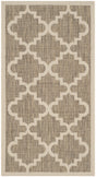Safavieh Courtyard 2'-7" x 5'-0" Rug in Brown / Beige