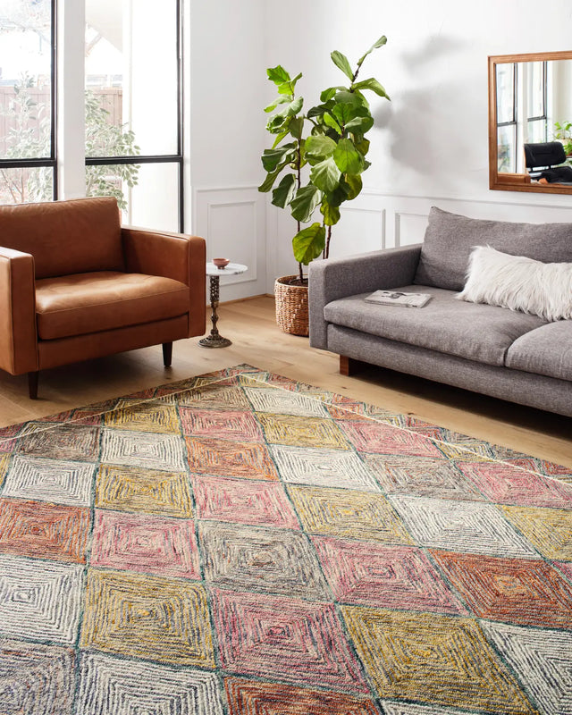 Loloi Spectrum Spe-02 Turquoise/Fiesta Rugs - room scene 1
