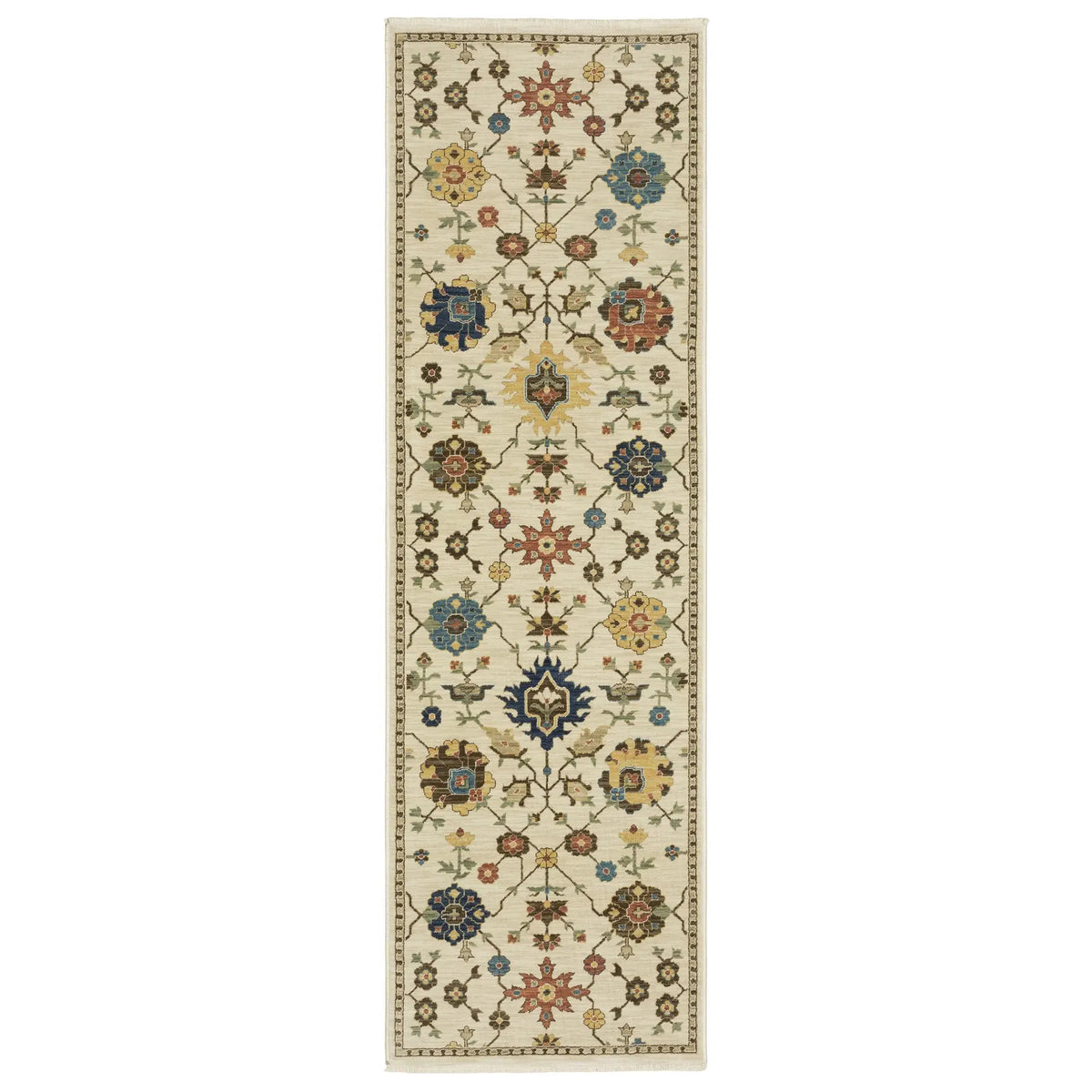 Oriental Weavers Sphinx Francesca Fr02M Ivory/ Multi Rug - runner