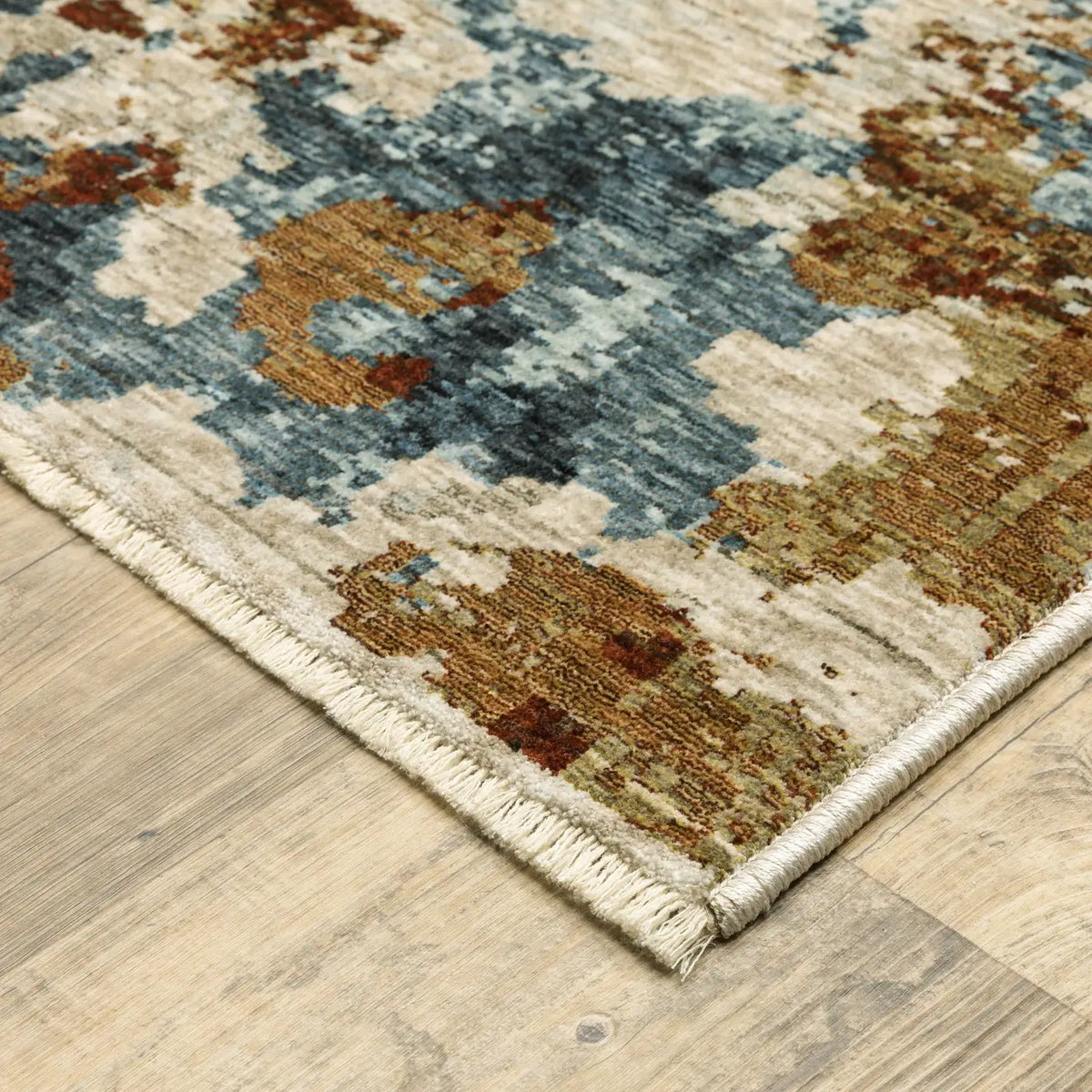 Oriental Weavers Sphinx Hayden Hay01 Beige/ Multi Rug - corner detail