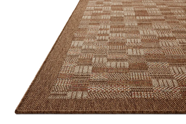 Loloi Merrick Mer-04 Chestnut/Fiesta Rug - rug corner