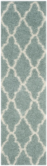 Safavieh Sgd-Dallas Shag 2'-3" x 10'-0" Rug in Seafoam / Ivory