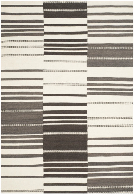 Safavieh Kilim 5'-0" x 8'-0" Rug in Dark Brown / Ivory