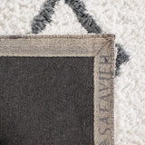 Safavieh Equinox Shag 4'-0" x 6'-0" Rug in Cream / Grey