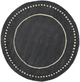 Safavieh Bella 5'-0" x 5'-0" Rug in Dark Grey / Ivory