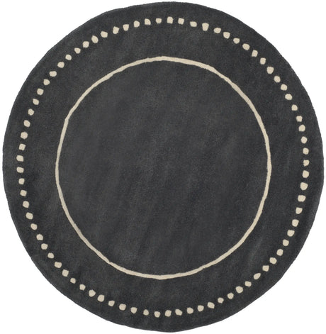 Safavieh Bella 5'-0" x 5'-0" Rug in Dark Grey / Ivory