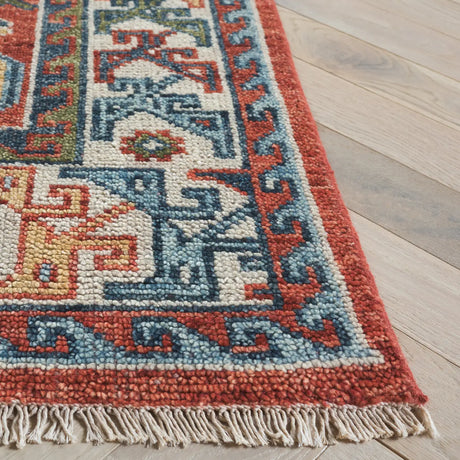 Safavieh Samarkand 6'-0" x 9'-0" Rug in Red / Beige