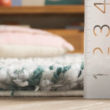 Safavieh Fontana Shag  800 4'-0" x 6'-0" Rug in Ivory / Green